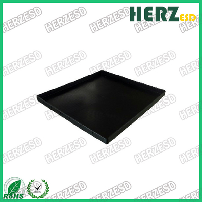 Container de armazenamento de PCB preto de plástico PP, bandeja ESD antiestática, bandeja ESD condutora