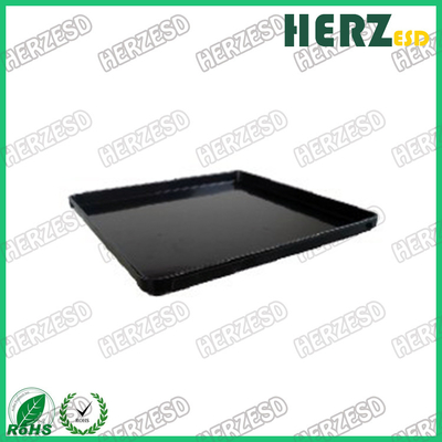 Container de armazenamento de PCB preto de plástico PP, bandeja ESD antiestática, bandeja ESD condutora