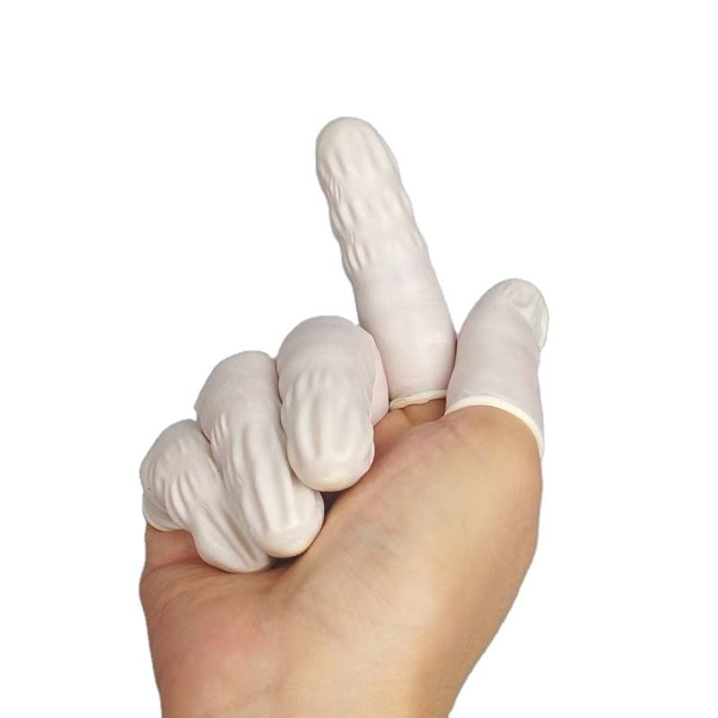 Guantes de segurança ESD 100% puro de látex natural para fabricação de eletrônicos