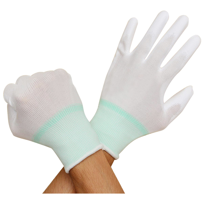 Montagem Inspeção Trabalho de precisão Palmeiras PU revestidas Luvas de segurança ESD antiestáticas Luvas ESD Palm Fit