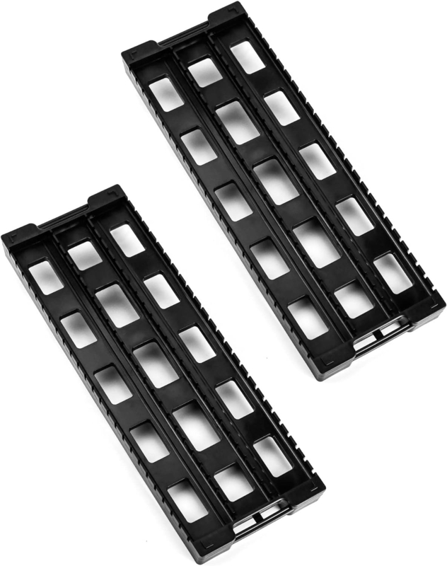 Estante de Circulação ESD Antistático Prateleira Prata de PCB de plástico preto, 25 slots de armazenamento suportar suportador de placa de circuito
