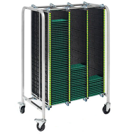 Estante de revistas ESD com características antiestáticas e placas resistentes a produtos químicos para proteção de PCB