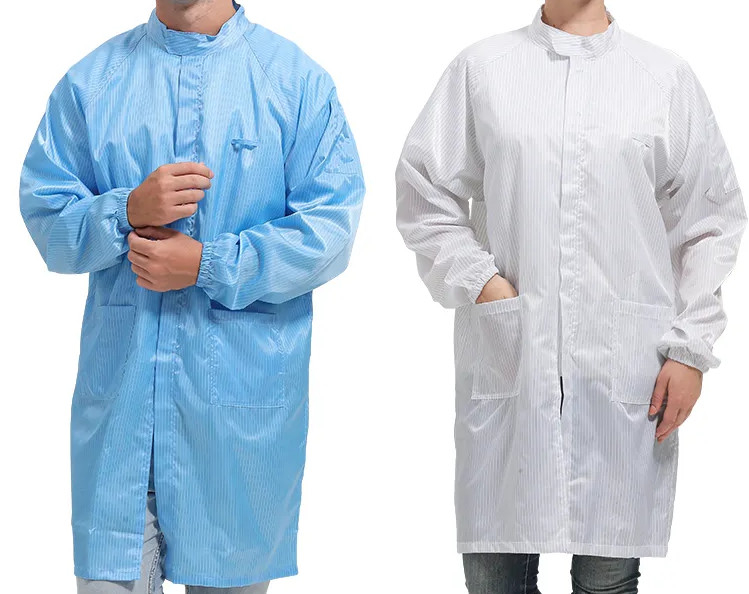 Combatente Antistático Camisa ESD Roupa à prova de poeira Roupas ESD reutilizáveis Traje de trabalho Jaqueta