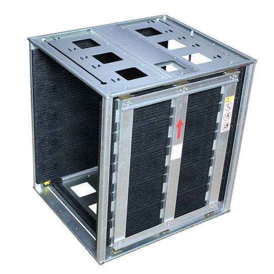 Estante para revista de PCB ESD para armazenamento e manuseio seguros